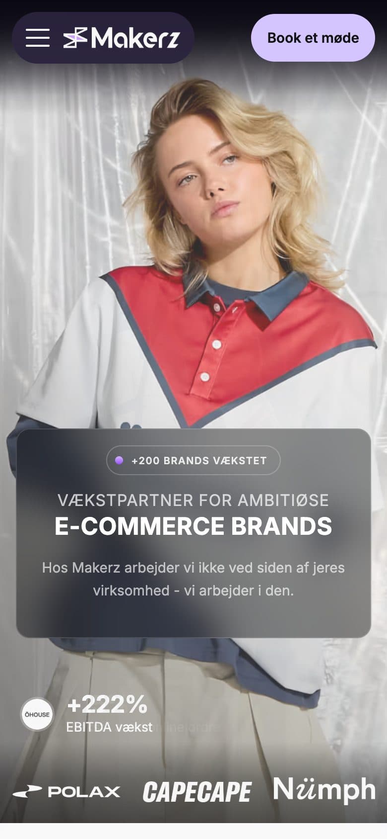 Det færdige site: Makerz, mobil