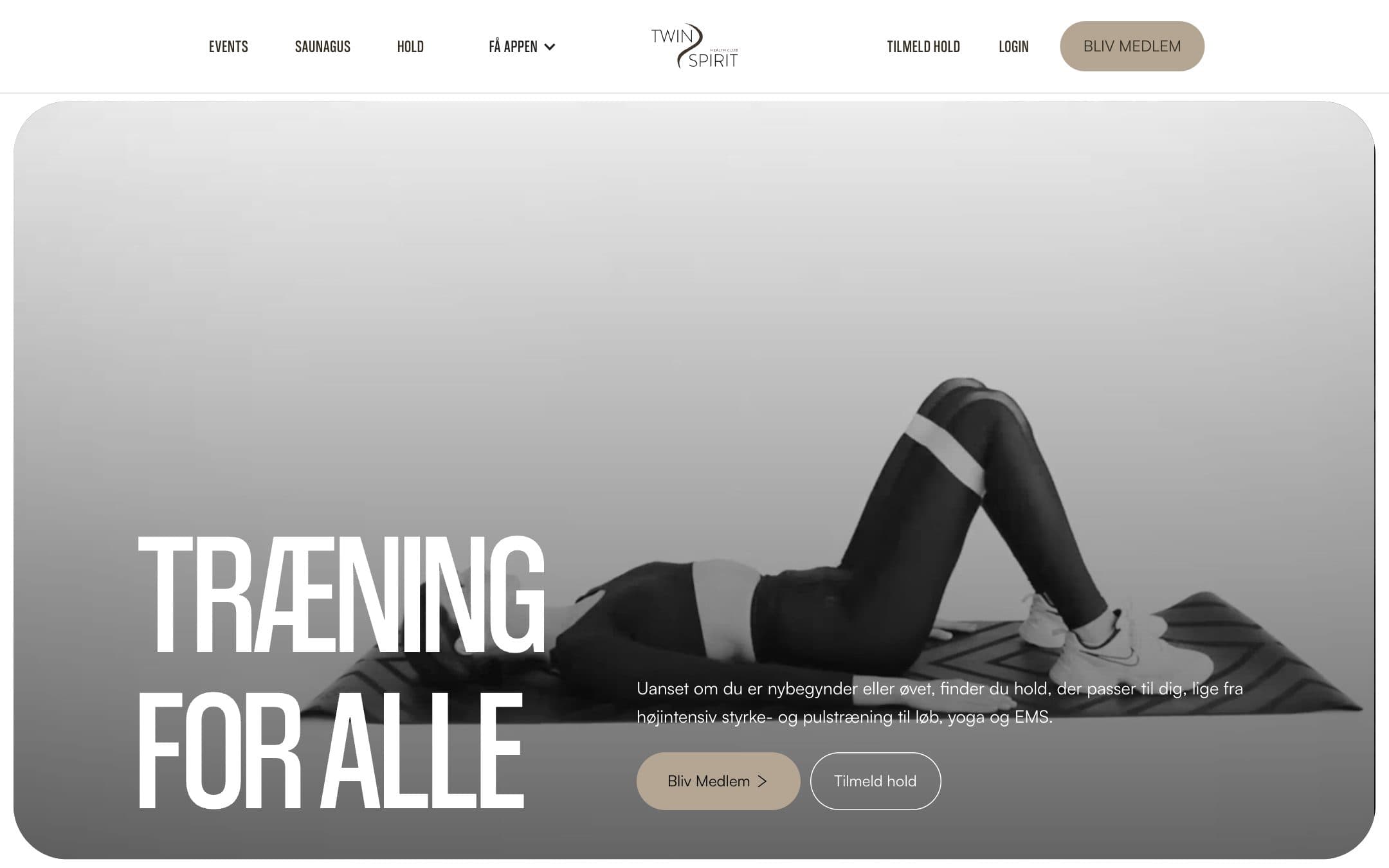 The finished site: Twinspirit